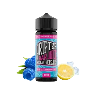 Imagen de Drifter Bar Blue Razz Lemonade Ice 24ml Longfill, e-líquido personalizable con sabores de frambuesa azul, limonada y hielo, ideal para vapeo.