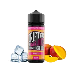 Imagen de Drifter Bar Mango Ice 24ml Longfill, e-líquido personalizable con sabor a mango y hielo para vapeo.