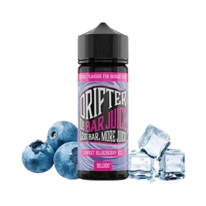 Imagen de Drifter Bar Sweet Blueberry Ice 24ml Longfill, e-líquido personalizable con sabor a arándanos y hielo para vapeo.