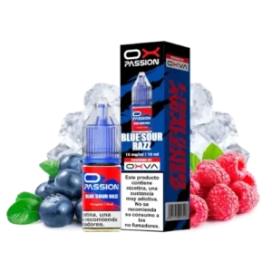 Oxva Ox Passion Salts Blue Sour Razz 10ml - Sales de nicotina con frambuesas, arándanos y hielo