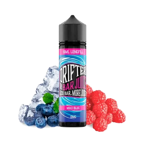 Drifter Bar Mad Blue 16ml Longfill Drifter Bar Mad Blue 16ml - Aroma longfill de frambuesa y arándano azul